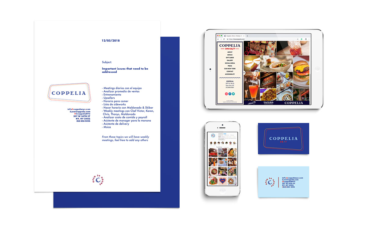 Coppelia NYC餐飲品牌VI設(shè)計(jì)