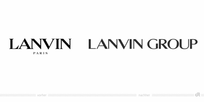 Lanvin 集團標(biāo)志 - 之前和之后